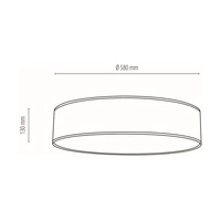 Espacio Ceiling Lamp 4xE27 Max.25W White Metal/Multicolor Wallpaper 4885802