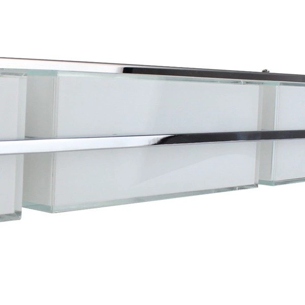 Sally Wall Lamp Incl. LED Integrated 2400lm 3000K 30W Chrome Metal/White Glass 3471128