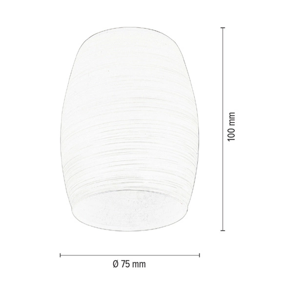 Klosz E14 Białe Szkło G0766