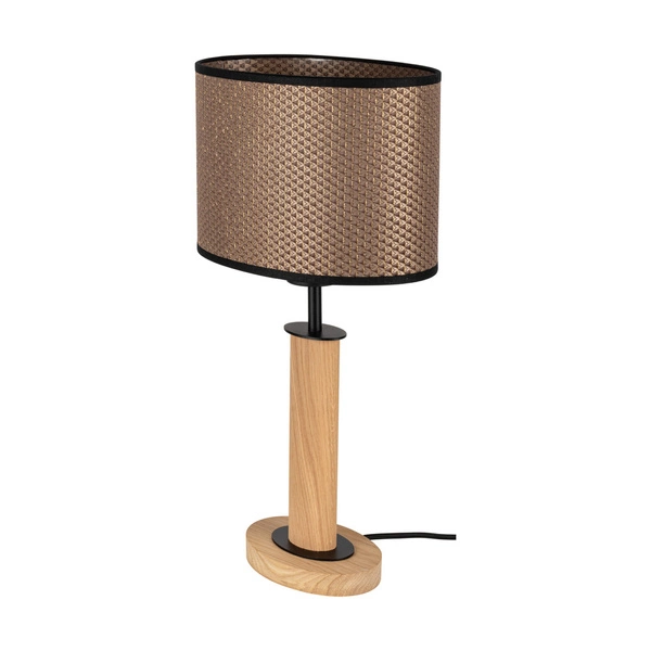 Mercedes Black Table Lamp 1xE27 Max.40W Oiled Oak/Black/Brown-Black-Gold small 7017400311537