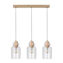 Alessandro Wood Pendant Lamp 3xE27 Max.60W Oiled/Transparent Oak