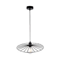 Antonella Pendant Lamp 1xE27 Max.60W Black Metal/Black Fabric Cable 189249104