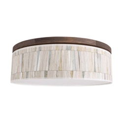 Josefina Ceiling Lamp Incl. 1xLED Integrated 1650lm 2700K 18W Stained Pine on Walnut/Multicolor Wallpaper Shade 4015610910492