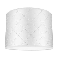 Lampshade Cylinder E27 H30 Silver Synthetic Fabric A0934