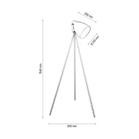 Lampa podłogowa Marla 1xE27 Max.60W Biały Metal 1202102