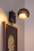 Kana Wall Lamp 1xG9 Max.28W Black Metal/Gold Metal 2722104