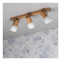 Svenda Ceiling Lamp 3xE27 Max.60W Oiled Oak/Chrome/White 2224374