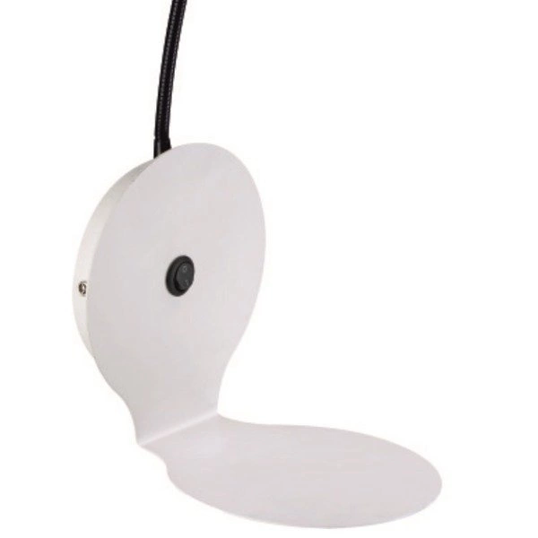 Lampa ścienna ARLES biała z małą okrągłą półką 5850102