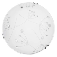 Lampa Sufitowa Maryland 1xLED Zintegrowana 1200lm 2700K 13W Chrom Metal/Biało-Przezroczyste Szkło 4373102