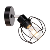 Phiphi Wall Lamp 1xE27 Max.60W Black Metal/Chrome Metal 2614104