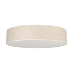 Cream roller lampshade with a blend and silver thread Fi580 H130 A1531