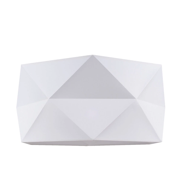 Finja Pendant Lamp 1xE27 Max.60W Chrome Metal/White Fabric Cable/White Fabric Shade 1841828