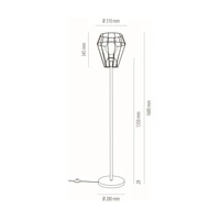 Endorfina Lampa Podłogowa 1xE27 Max.60W Czarny/Czarny 12420104