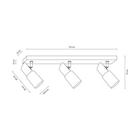 Lampa Sufitowa Birgit 3xE14 Max.40W Drewno Brzozowe/Szkło Alabastrowe 2222360