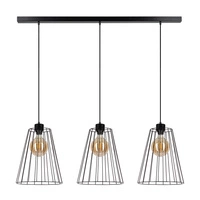 Lampa wisząca Swan 3xE27 Max.60W Czarny metal/czarny kabel PVC 19349304