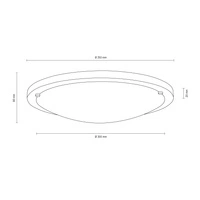 Frida Ceiling Lamp 2xE27 Max.40W Oiled Oak/White 4753474