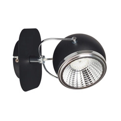 Ball Wall Lamp Incl. 1xGU10 LED 6W Black Metal 5009184