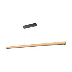 Conor Pendant Lamp 1xLED 24V, 45W Int. Black/Oiled Oak with Touch Dimmer/Rollizug 1600mm 1017410200000