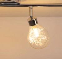 Bulbs Ceiling Lamp Incl. 4xG9 Max.28W Chrome Metal/Transparent Glass 2507428