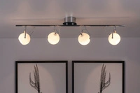 Lampa listwa 4 pkt białe kule 93cm 2760428