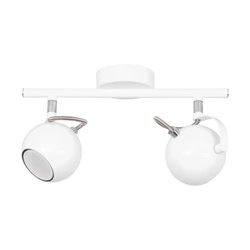 Lea Ceiling Lamp 2xGU10 Max.50W Chrome Metal/White Metal 5019202