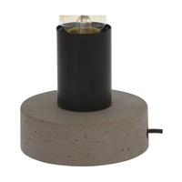 Lampa stołowa Enar 1xE27 Max.25W Szary beton/Czarny metal/Czarny kabel PVC 7604936