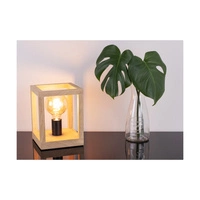 Lampa stołowa Kago 1xE27 Max.60W Dąb olejowany/Czarny metal/Czarny kabel z tkaniny 7154174