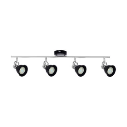 Anita Ceiling Lamp 4xGU10 Max.50W Chrome Metal/Black Metal 2766404