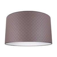Lampshade Cylinder E27 H30 Brown Fabric A0956