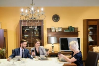 Maestra Ceiling Lamp 5xE14 Max.40W Patina Metal/Transparent Glass 5311511