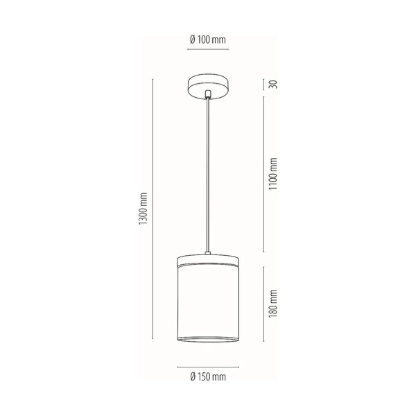 Monsun Pendant Lamp 1xE27 Max.60W Stained Pine Brown/Black PVC Cable/Smoked Glass 161859151