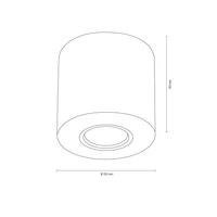 Wooddream Round Lampa Sufitowa 1xGU10 Max.6W Dąb Olejowany 2066174