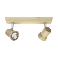 Lampa sufitowa Venla w zestawie 2xLED GU10 5W Drewno Brzozowe 2434260