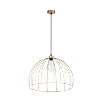 Lampa wisząca Coop 1xE27 Max.60W Złoty Metal/Czarny Metal/Czarny Kabel Tkaninowy 18831920