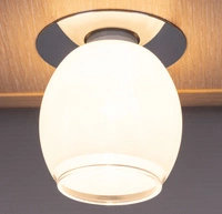 Cristaldream Ceiling Lamp Incl. 1xG9 Max.28W Chrome Metal/White Glass/Transparent Glass 5191001