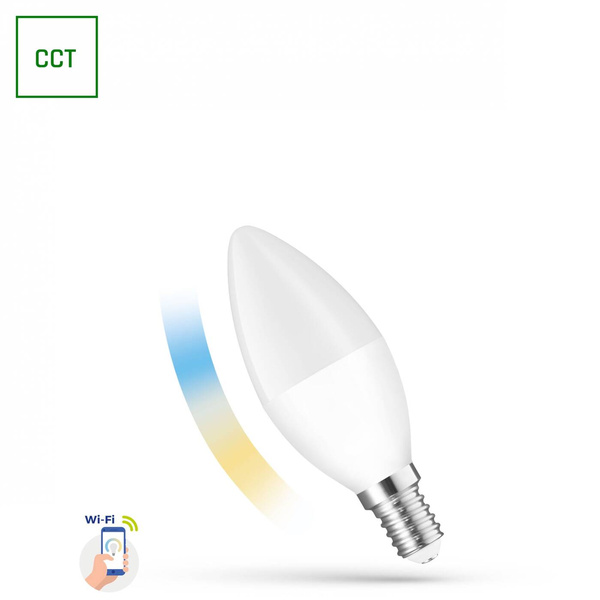 LED 5W E-14 230V RGB+CCT WI-FI/BT SMART candle bulb