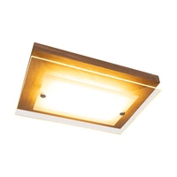 Finn Wall Lamp Incl. 1xLED 800lm 2700K 10W Oiled Oak/Chrome Metal/White-Transparent Glass 4022174