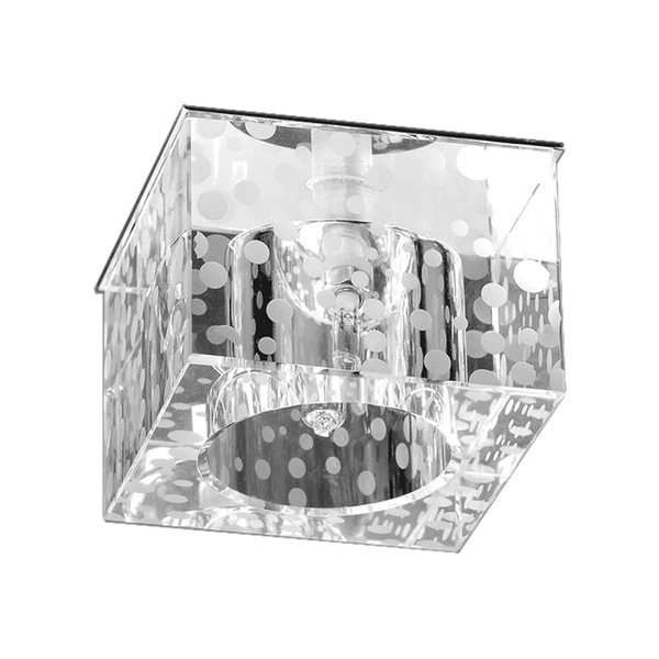 Cristaldream Set of Downlights Incl.3xG4 LED 2,3W with power adapter Chrome Metal/Transparent Glass 51333101