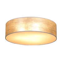 Nevoa Ceiling Lamp 4xE27 Max.25W White Metal/Silver Fabric Shade 47934802