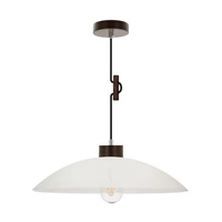 Jona Lampa Wisząca 1xE27 Max.60W Orzech/Czarny/W Oplocie/Biały 1408976