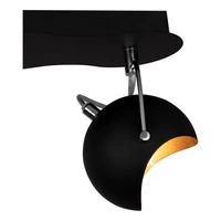 Kana Ceiling Lamp 2xG9 Max.28W Black Metal/Gold Metal 2722204