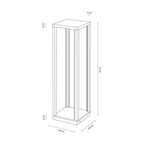 Tavoli Table 1xLED 24V Integrated, 45W Oiled Oak/Black/Touch Dimmer 8873974
