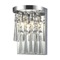 Luxoria Wall Lamp Incl. 2xG9 3W Chrome/Transparent 9018128