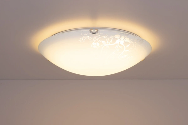 Lampa sufitowa California w zestawie 1xLED Zintegrowany 1200lm 2700K 13W Chrom Metal/Biało-Przezroczyste Szkło 4253102