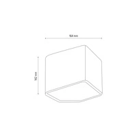 Kinkiet Space 1xLED Zintegrowany 140lm 2600K 6W Czarny Metal/Złoty Metal 1120104
