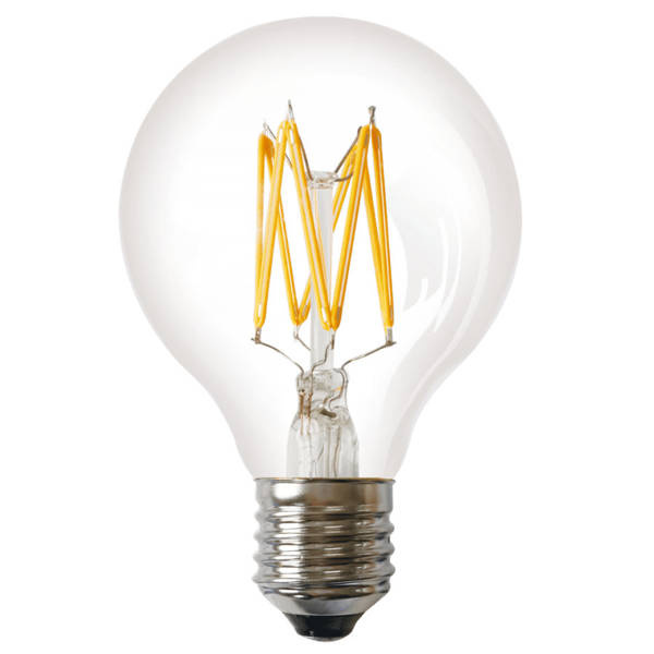 FILAMENT LED bulb E27 8W warm 2700K sphere G80 360st