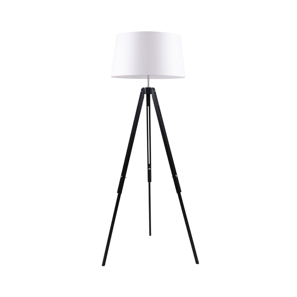 Tripod Floor Lamp 1xE27 Max.60W Black/Transparent/White