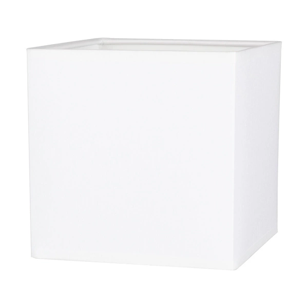 Strong Square Table Lamp 1xE27 Max.25W Gray Concrete/Black PVC Cable/White Fabric Shade 6191936