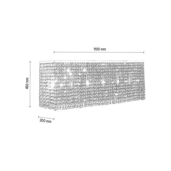 Euphoria Ceiling Lamp 6xE14 Max.40W Chrome/Transparent 5970628