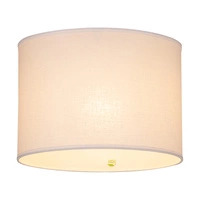 Lampshade Cylinder E27 H30 White Cotton with ECO Foil A0817